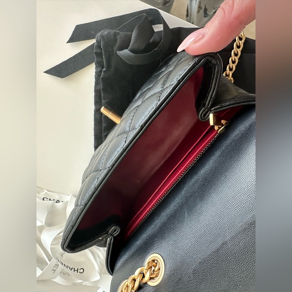 CHANEL 2023 Mini Sweet Camellia Flap Bag NEW PRISTINE CONDITION - Picture 2 of 14